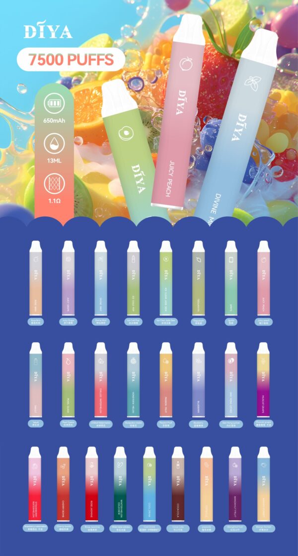 DIYA叮啞拋棄7500口✨水果味還原度極高💖 CP值拉滿🔥店長推薦【滿10送1 】